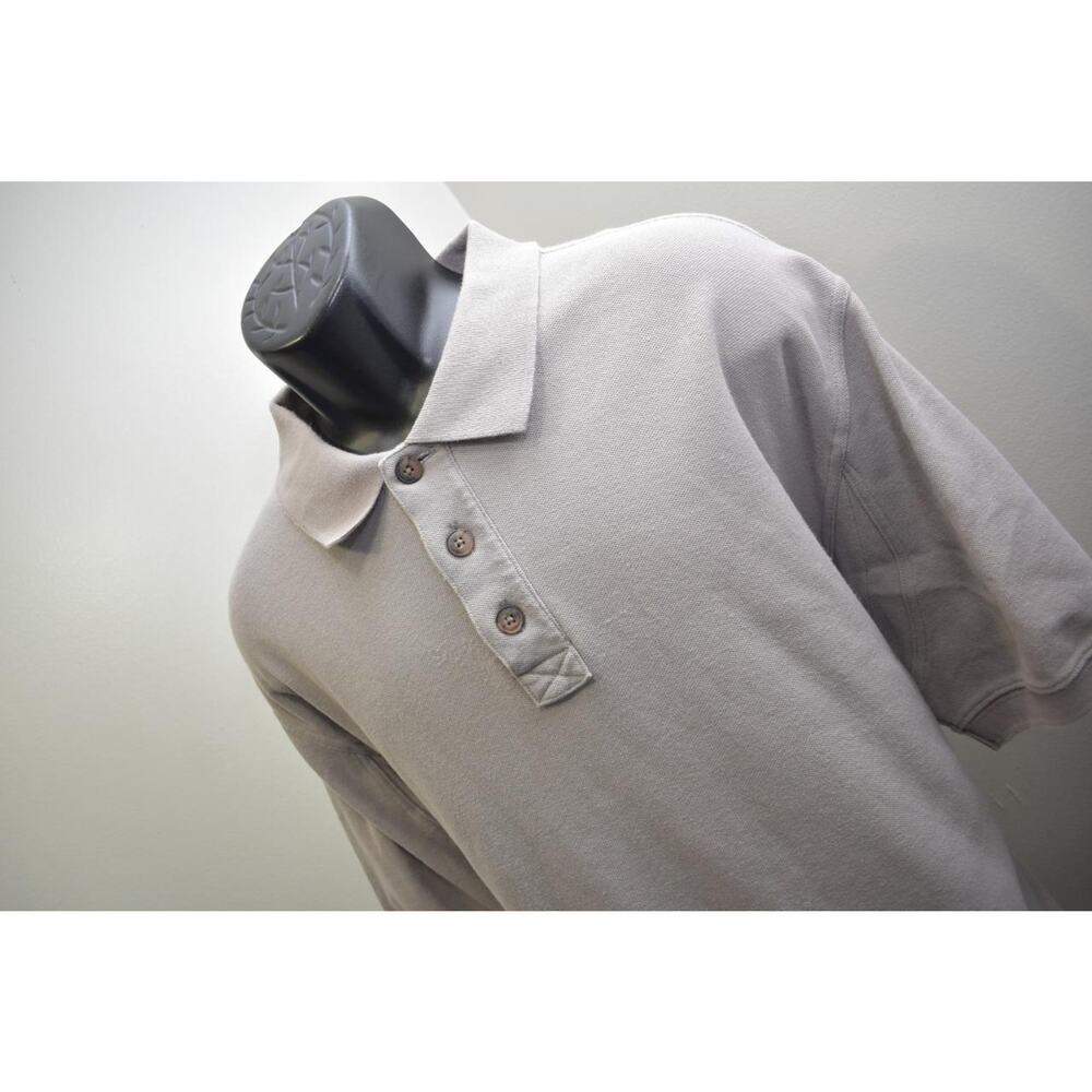 Duluth Trading Co. Polo Shirt Gray Short Sleeve Rugged Work Polo Mens Size Large